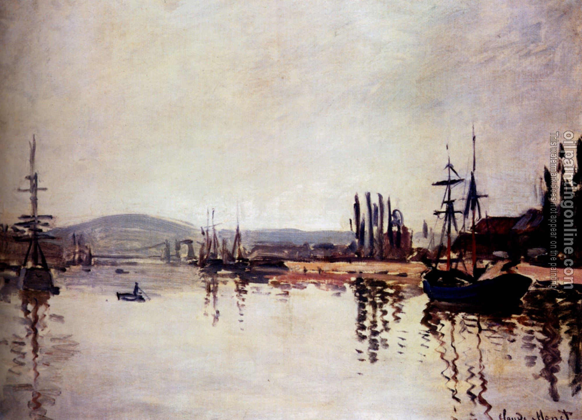 Monet, Claude Oscar - The Seine Below Rouen